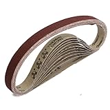 MYAMIA 10pcs 80 Grit 760x25mm Zirkonia Abrasive Schleifbänder für Schleifen Holzarbeiten