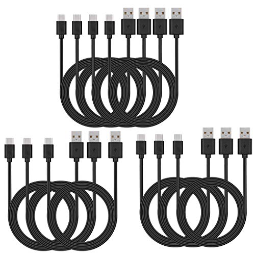 Smays USB C Cable Bulk 10-Pack 3ft, Type C Phone