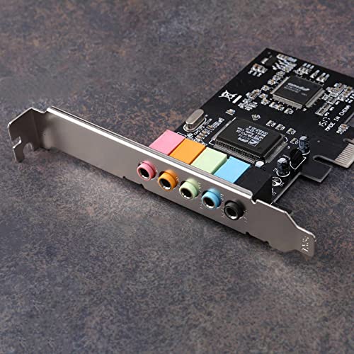 Carte son PCIe 5.1 PCI Surround 3D PC audio direct faible bracket