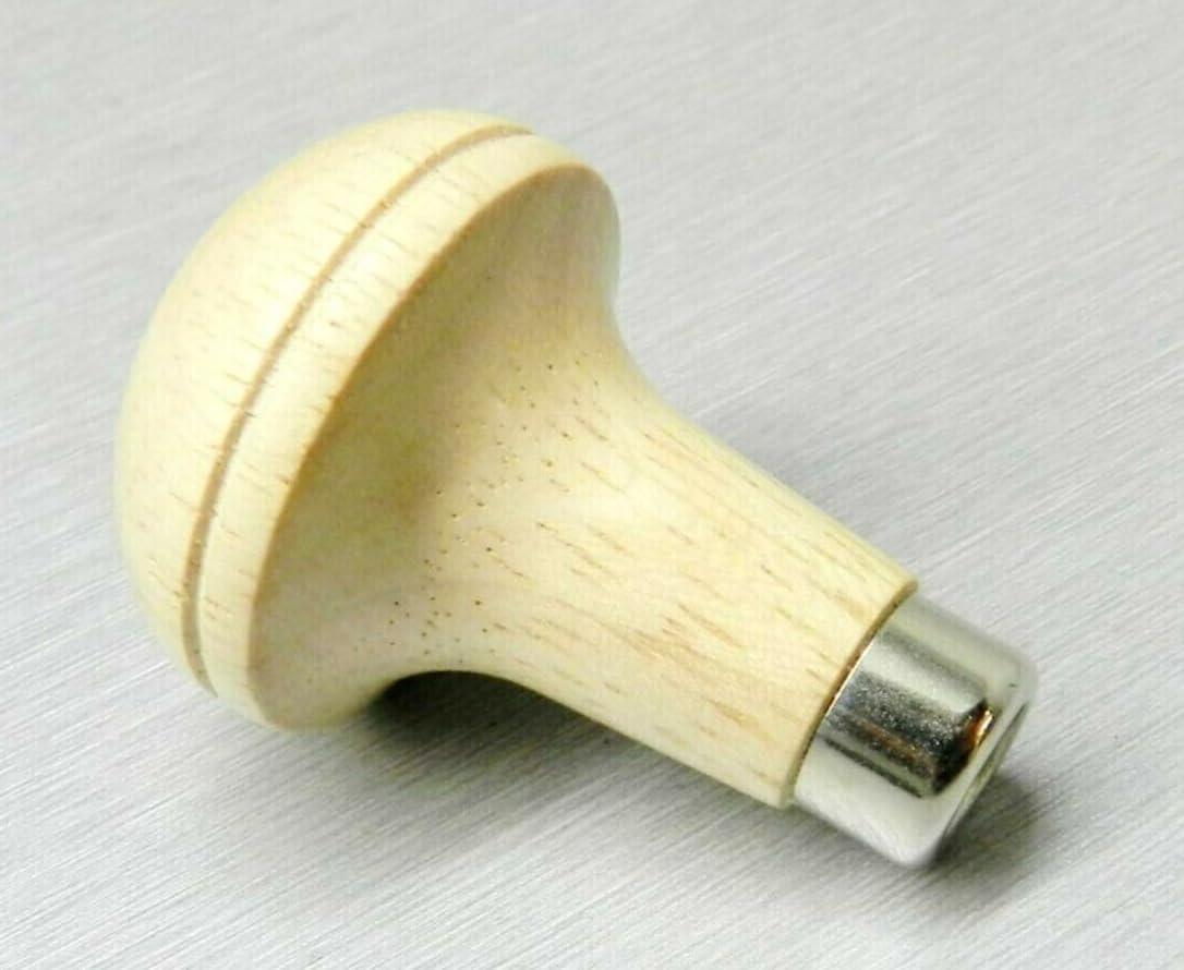 JTS Set of 6 Graver Handles Mushroom Short Wooden Holder Setters Engravers Handle, Handles can be Used to Hold Various Other Tools, Including Milgrains Wheels, Beading Tools and More
