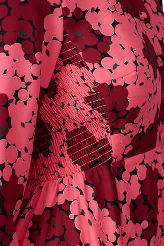 Image of kate spade new york Women's Pink Bubble Dot Smocked Dress
