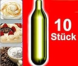 NEMT 10s 10 Stück N2O Sahnekapseln kompatibel zu allen handelsüblichen Sahnebereitern Sahnespendern Cream Whipper Chargers