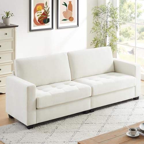 90" Modern 3-Seater Sofa with Removable Cover