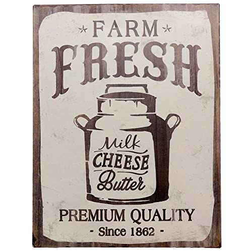 Barnyard Designs Retro Vintage Metal Tin Bar Sign, Decorative Wall Art Signage, Primitive Farmhouse Country Kitchen Home Décor, 13