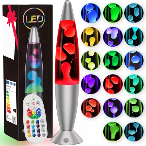 Soarling Lámpara de Movimiento Líquido con Control Remoto y 17 Cambios de Luz, Decorativa para Dormitorio, Fiesta y Regalo,36 * 9.7 * 9.7cm