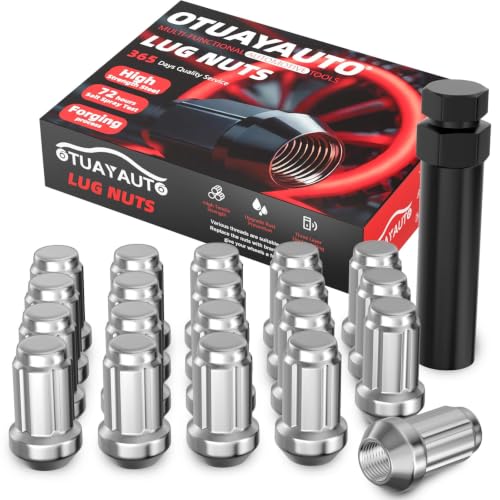 Image of OTUAYAUTO 1 /2-20 Lug Nuts,Replacement for 1987-2018 Jeep Wrangler