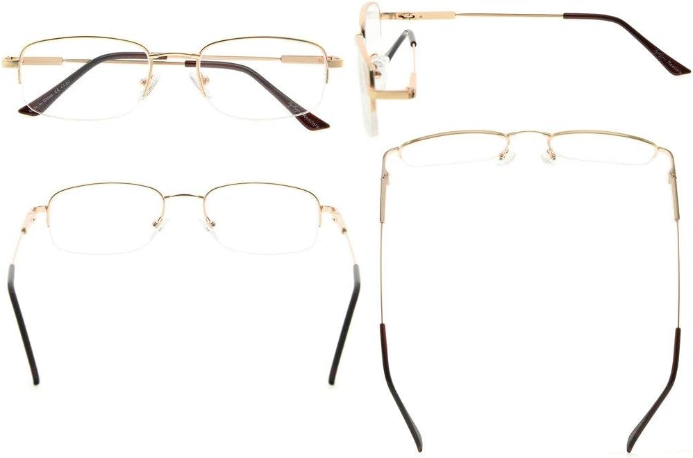 Eyekepper Mens Womens Reading Glasses Bendable Titanium Memory Readers