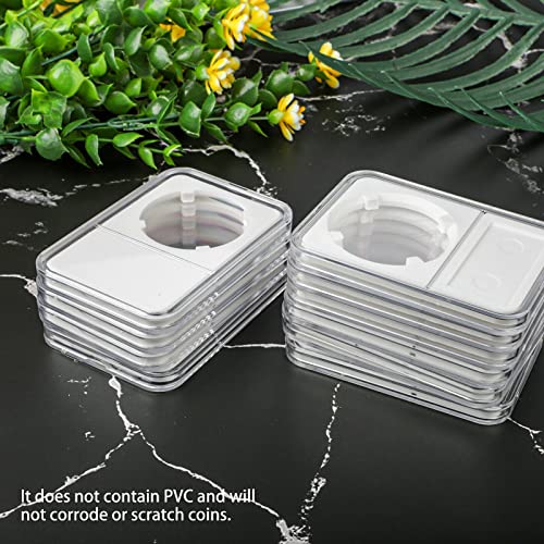50 cajas para monedas de 38 mm para exhibición miniatura 5