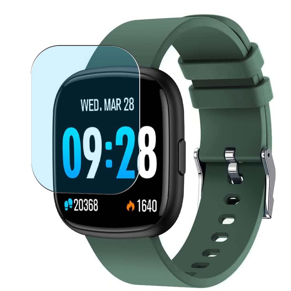 [3 Pack] Synvy Anti Blue Light Screen Protector, compatible with TAOZOOK Woednx P52 1.4" Smart Watch smartwatch Guard Skin [ Not Tempered Glass Protectors ]