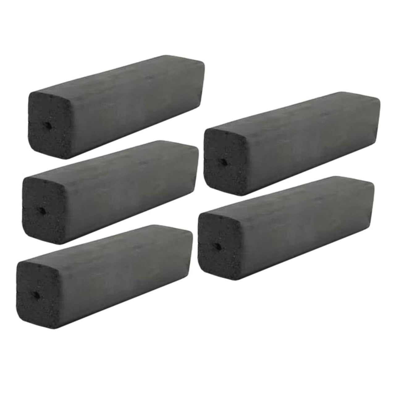 BESPORTBLE Charbon de Bois Domestique 5 Pièces en Bambou Noir pour Cuisson