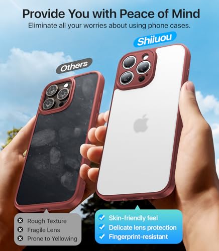 Coque iPhone 16 Pro protection de qualité militaire rouge