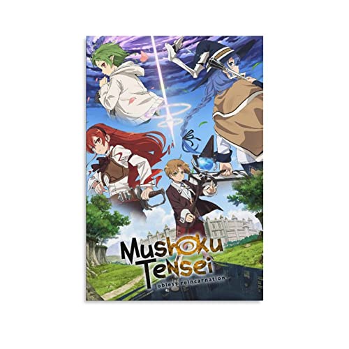 Mushoku Tensei Jobless Reincarnation Anime 03 Canvas Poster Bedroom Decor Office Room Decor Gift, Wall Art Decor Printing Paintings Living Room Bar Modern Decorative Poster 12x18inchs(30x45cm)