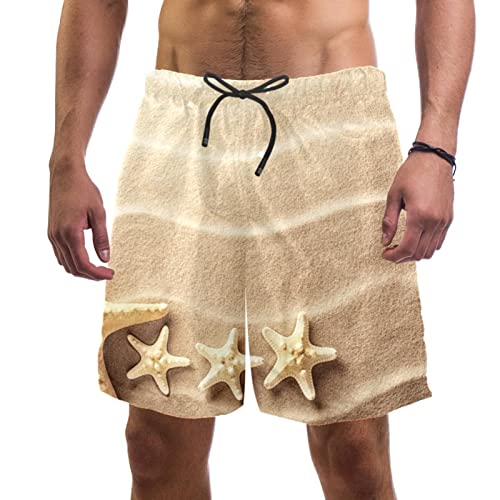 Short de plage hommes pour vacances mer et piscine motif tropical