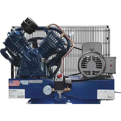 Quincy QT-54 Splash Lubricated Reciprocating Air Compressor - 5 HP, 230 Volt, 1 Phase, 60-Gallon Vertical, Model Number 2V41C60VC