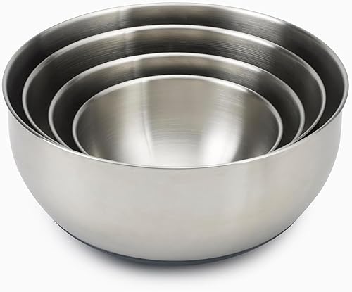 Miniatura 2 de Joseph Joseph Nest 100 Prep & Store - Juego de cuencos mezcladores con tapas, 4 piezas, acero inoxidable