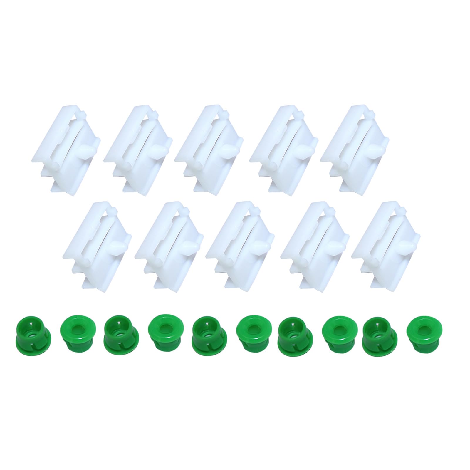 SecosAutoparts20pcs Side Sill Skirt Clips Rocker Panel Trim Moulding Clips and Grommet Compatible with BMW E36 E46 E90 E91 3 USQQ # 51711932996 5171818457