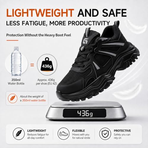 Image of Work Shoes for Men Lightweight Safety Shoes Men