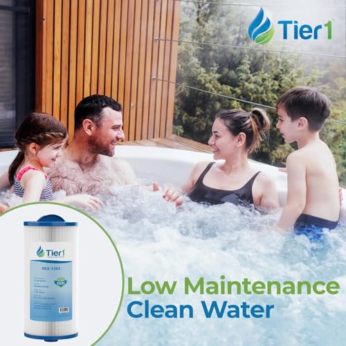 Tier1 Spa Filter Cartridge Replacement for Jacuzzi J300 & J400 | Compatible with 6541-383, PJW60TL-OT-F2S, 6CH-961 | Trilobal Dirt-Lock Fabric | Washable & Reusable | High Flow Hot Tub Filter - Thumbnail 6