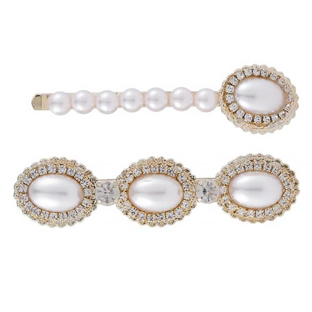 Forcine, fermagli, fermacapelli, fermagli for artigli, impugnatura for capelli 2 pezzi / set fermagli for capelli in finta perla in metallo fermagli for capelli in metallo accessori for lo styling dei