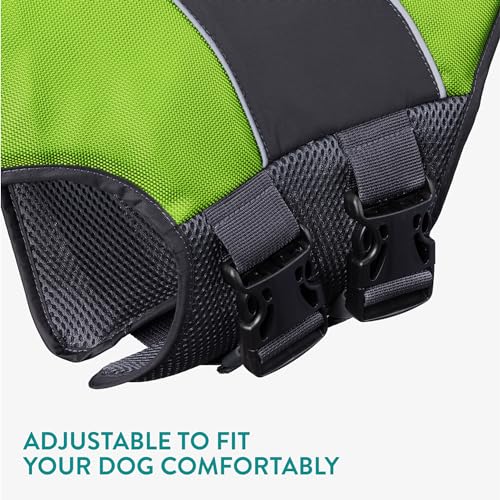 Dog Life Jacket, Green, M