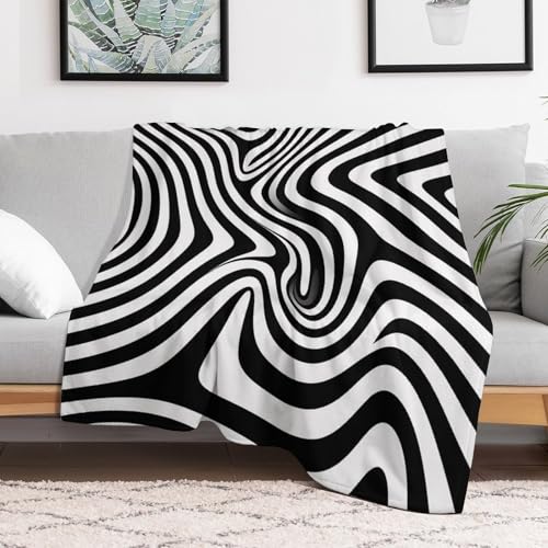 Couverture flanelle Whirlpool Illusion 130x150cm douce pour canapé