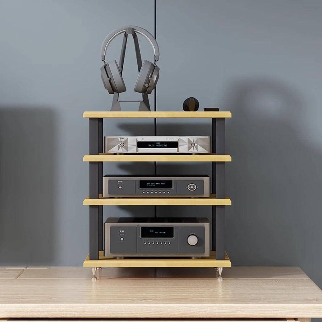 2/3/4-poziomowa szafka audio HiFi – wielowarstwowa stojąca półka na płyty AV, stojak multimedialny dla audiofilów, kina domowego i entuzjastów muzyki