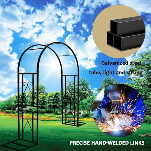 Pergola pour support de plantes grimpantes avec structure métallique - 5