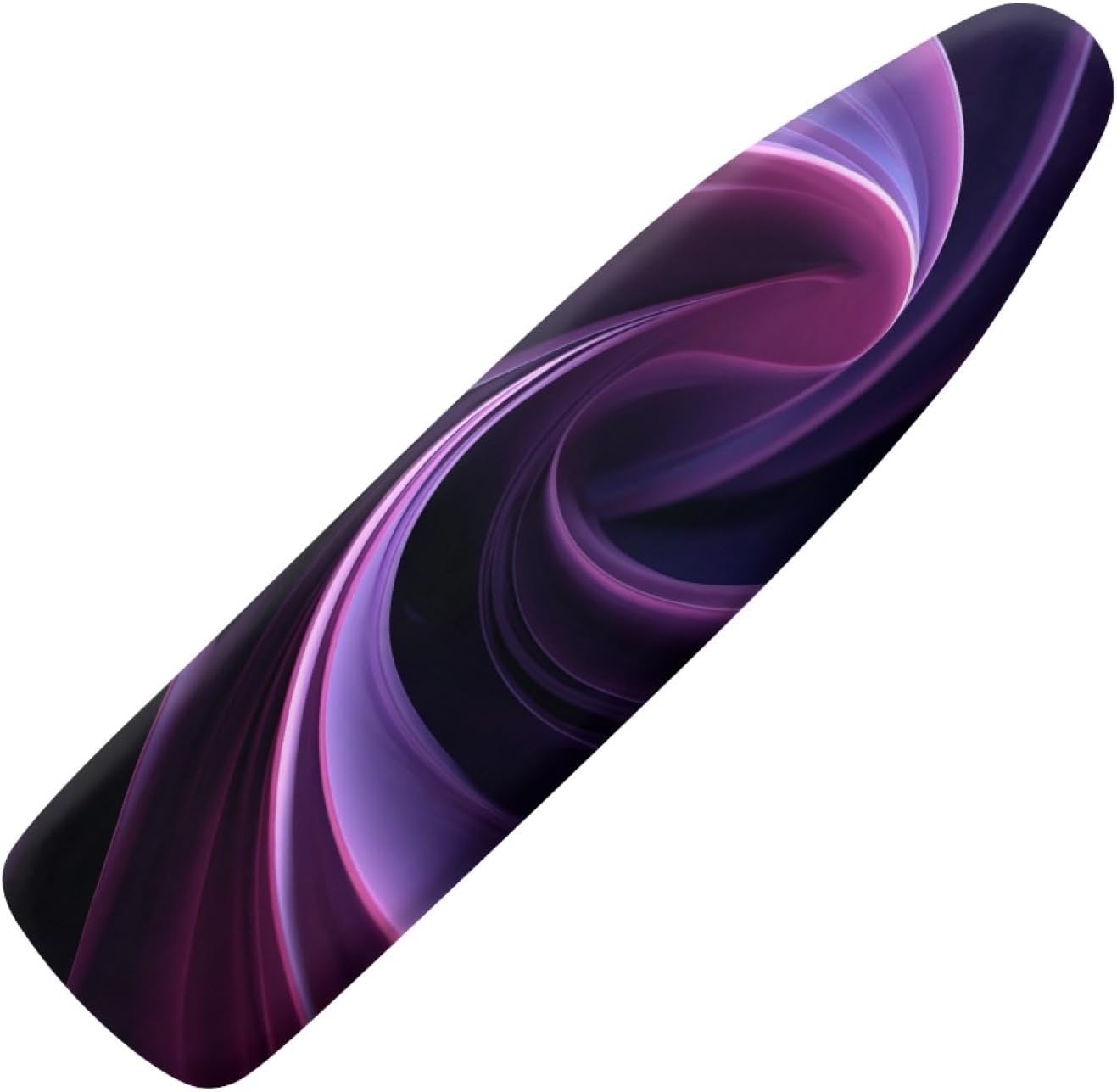 Ironing Board Cover 14x48 Purple Pink Wave Iron Board Cover with Padding Heat Reflective,Scorch Resistant Thick Padding,Snug Fit Non-Slip Nose Pocket Fastener Straps Elastic Edges