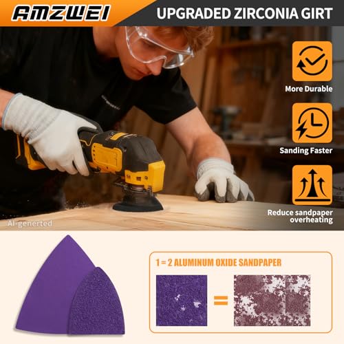 AMZWEI 206PCS Zirconia Sanding Kit