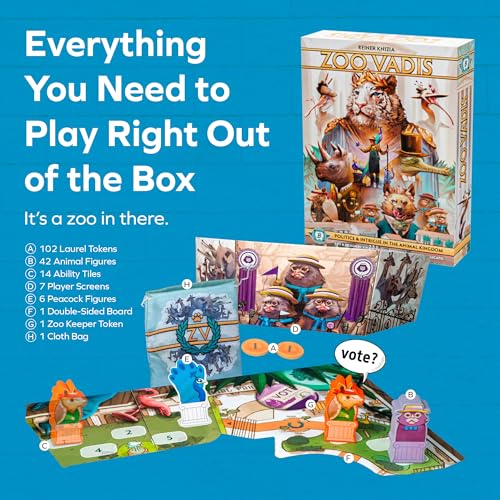 Zoo Vadis juego de mesa de estrategia para 3-7 jugadores miniatura 4