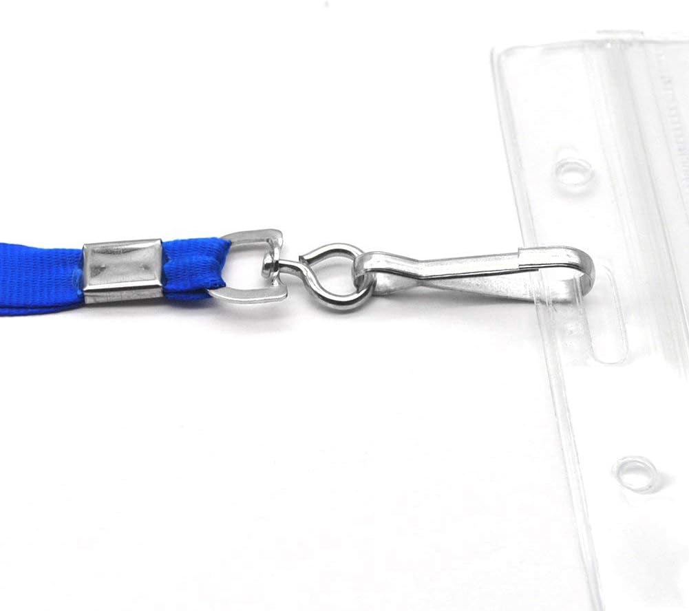 Bird Fiy Bulk Blue Lanyards for Id Badges Nylon Neck Flat Lanyard for ID Name Badge Holder/Name Tag - Image 3