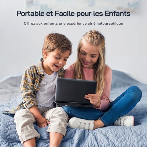 Lecteur DVD portable WOLFANG écran HD : la solution pour occuper les enfants sans connexion internet