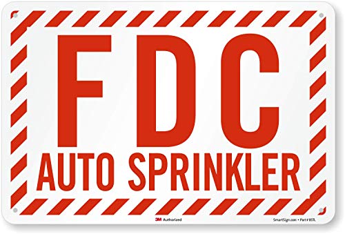Panneau FDC Auto Sprinkler pour éviter les retards de secours signalétique 3M