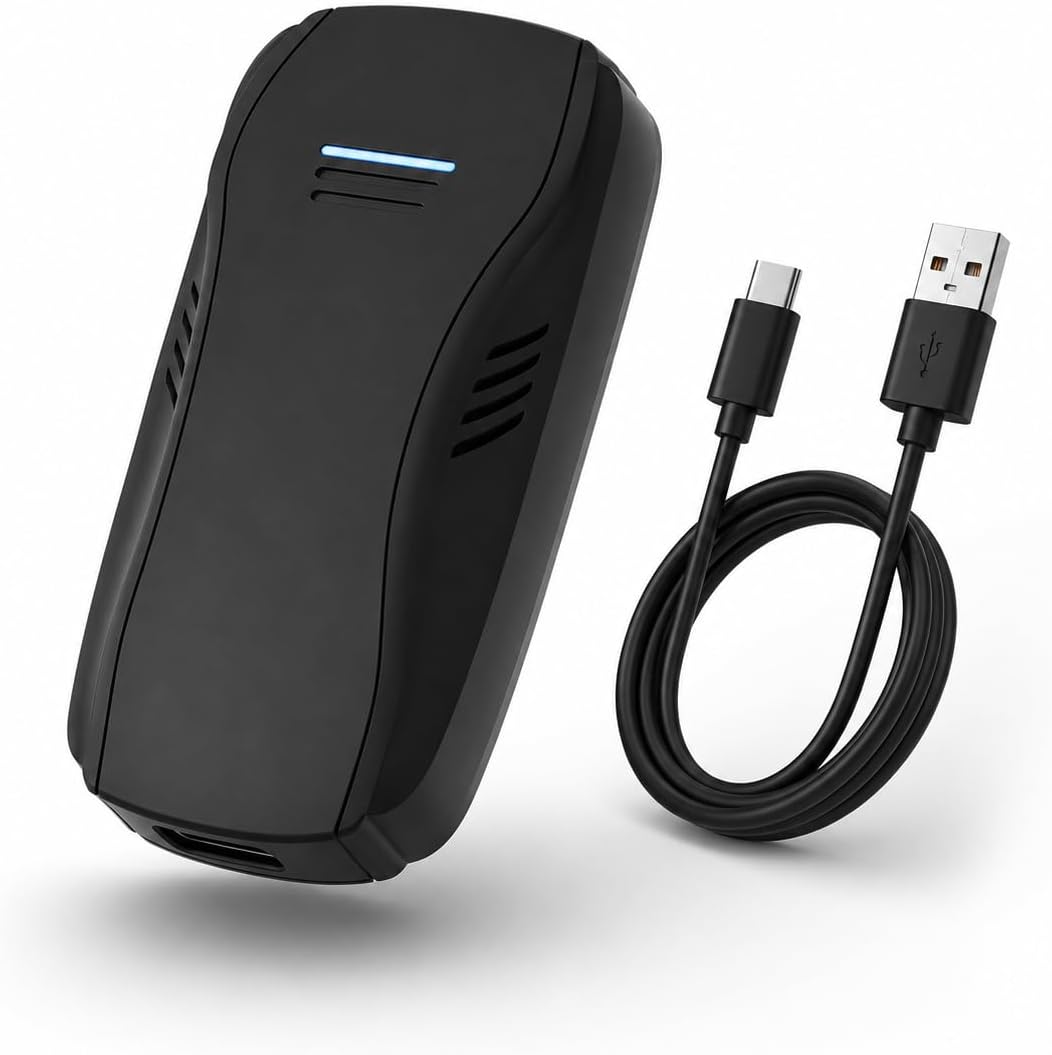 Wireless CarPlay Adapter for iPhone, Converts Wired CarPlay to Wireless, Fast Auto Reconnect, Plug & Play, Stable Low-Latency Connection, Mini Design for OEM Wired CarPlay Cars