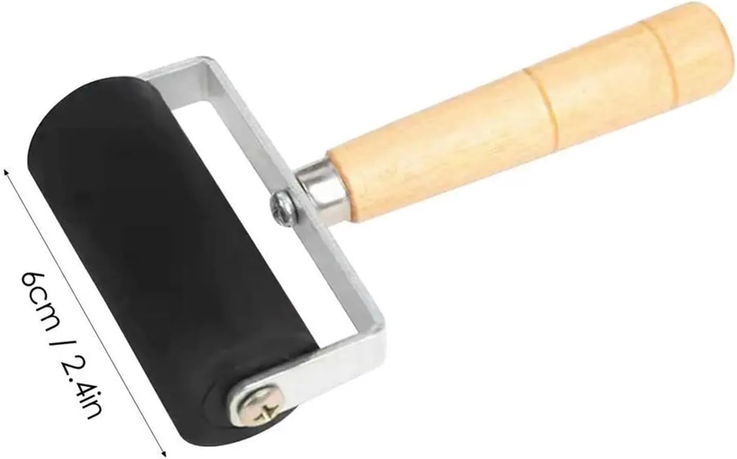 Rubber Brayer Roller 2pcs 3.5/6/10cm Ink Painting Printmaking Stamping Construction Tool Art Craft Paint Decorating Tools(Medium)