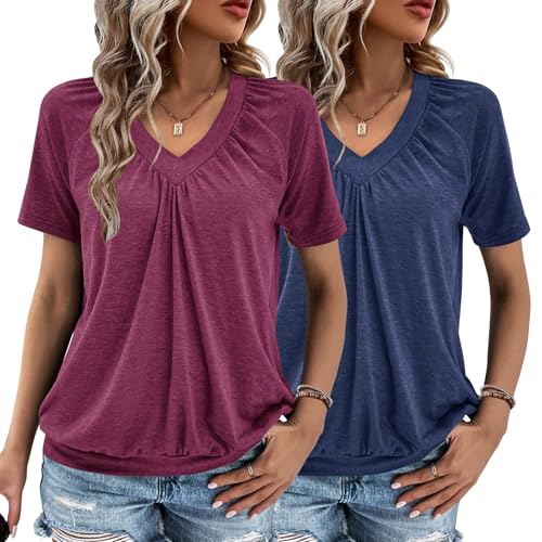 2 Pack Summer Tops for Women V Only $29.99 (Reg. $29.99) at Amazon