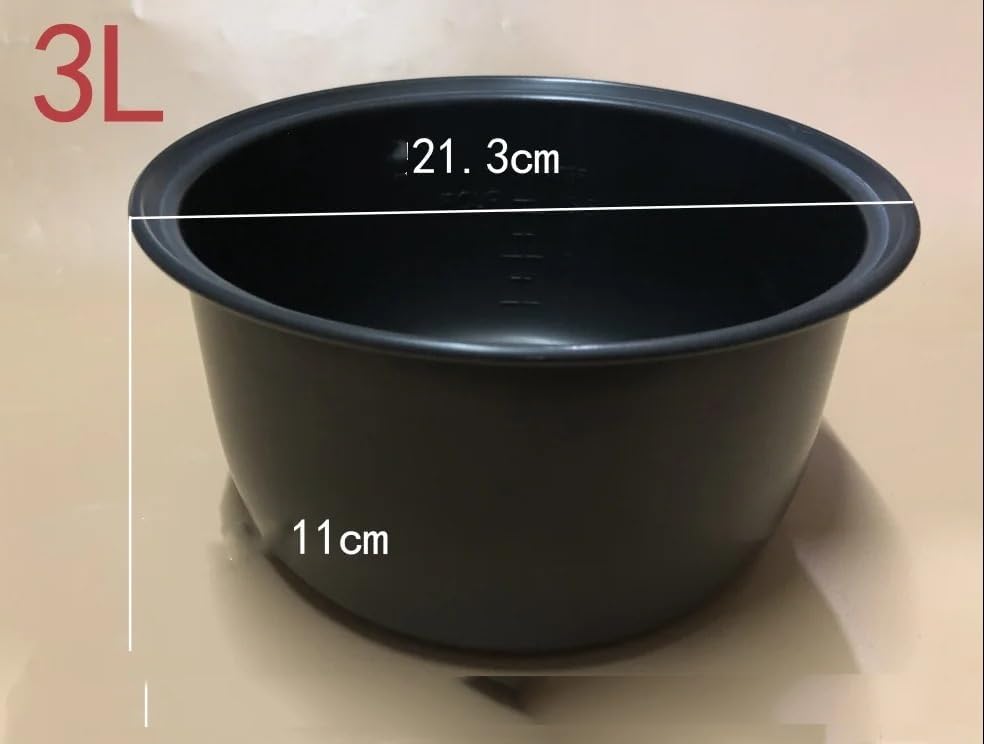 Electric Pressure Cooker Liner 1.6/3/4/5/6L Non-stick Rice Pot Gall Black Crystal Inner Accessories Cooker Parts, Compatible For Midea(Light green)
