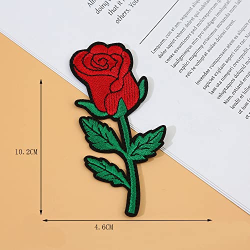 Misdonr 25Pcs Rose Flowers Butterfly Embroidered Patches Iron On Patches Applique For Clothes Jackets Jeans Pants Backpacks #TOP7