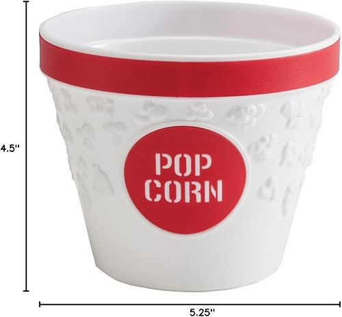 Miniatura 7 de Hutzler Cubo para palomitas de maíz, color rojo, grande
