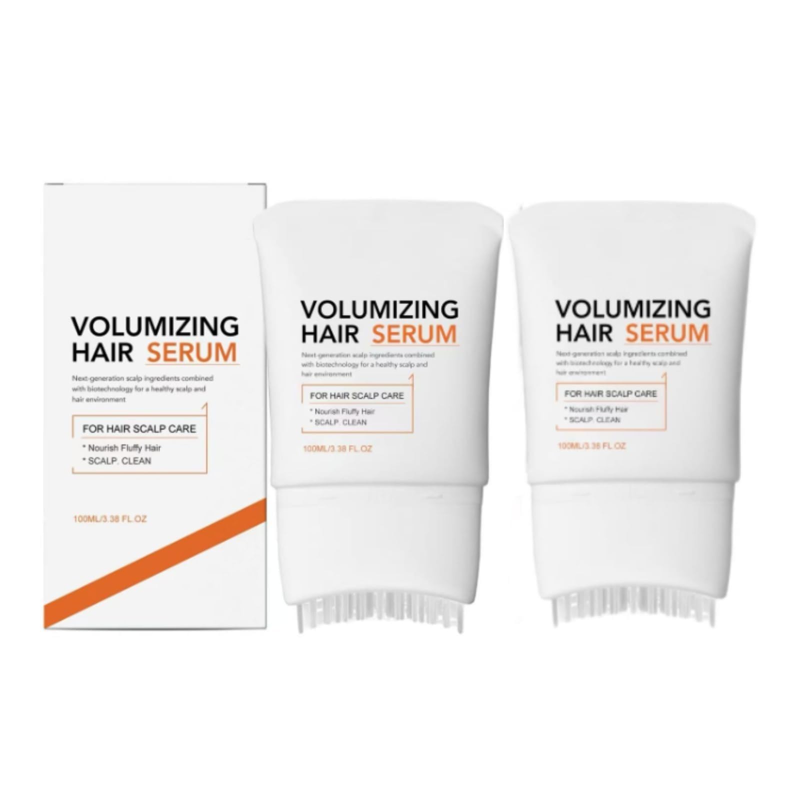 Siero per la Crescita dei Capelli con Testina Massaggiante a Spazzola, Essenza Volumizzante per Capelli, Cura Delicata del Cuoio Capelluto per Capellis Diradati, Rivitalizza e Infoltisce i Capellis