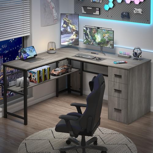 L shaped executive office desk