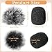 4 Pcs High-Density Headset Mic Cover, Mini Foam Microphone Windscreen & Furry Covers Set, Headset Mic Foam Cover, Lapel Microphones Windscreen for Lavalier, Noise Reduction