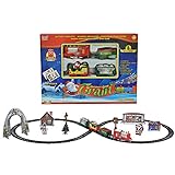 👉🐧👉 Einfach zu montieren und zu spielen: Gleisumfang 🐧 216 cm. Batterie: 1x AA-Batterie (nicht im Lieferumfang enthalten). Kinder können die aufgerüsteten modularen Gleisteile fest und einfach in ihr eigenes Gleislayout einbauen (kreisförmiges und ovales Layout), und der Zug bewegt sich reibungslos auf dem Gleis. Pflegen Sie die Beziehung zwischen Kindern und Eltern, um die Eltern-Kind-Interaktion zu verbessern.