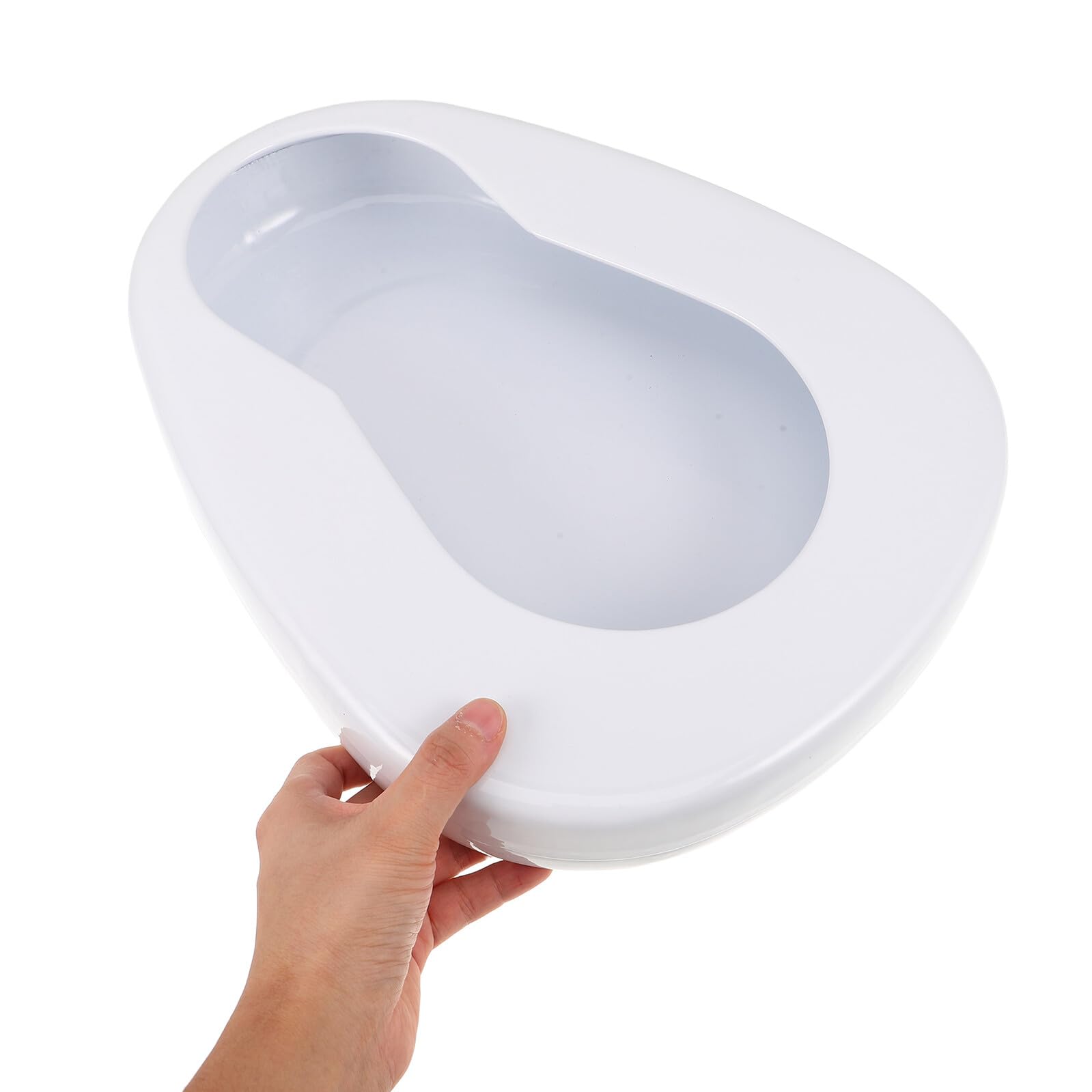 Padella per Letto in Ferro Portatile, Design Ergonomico per Pazienti Anziani Allettati, Adatta per Assistenza Domiciliare degli Anziani