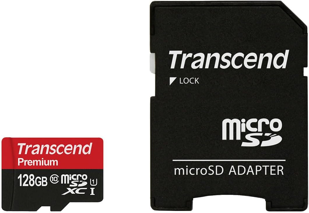 Transcend 400x Class 10 128GB microSDXC (With adapter)