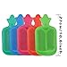 WTSHOP 2 Pack Premium Simple Rubber 1L Small Hot Water Bag(Random Colors),Great for Pain Relief,Hot and Cold Therapy,Natural Rubber BPA Free- Durable Hot Water Bottle