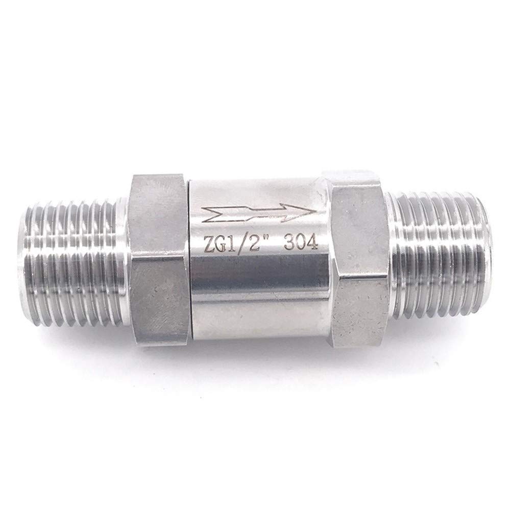 Combinata modulare valvola di ritegno 1/8 1/4 1/2 Filettatura Maschio in Acciaio Inox 304 a Senso Unico valvola di ritegno (Specification : 1/2Inch)