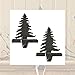 Fir Tree Iron Stocking Hanger - Set of 2