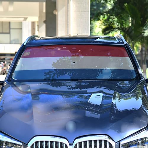 Drapeau Pays-Bas pare-soleil auto pliable pour protéger l'habitacle du soleil