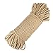 Produktbild jijAcraft 50M 5MM Hanfseil Natürliche Juteschnur 3-lagig Jute Kordel Bastelschnur Garten Schnur Ideal geeignet fürs Basteln,Heimarbeiten und Dekorieren
